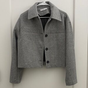 Mango Gray Women's Blazer Jacket